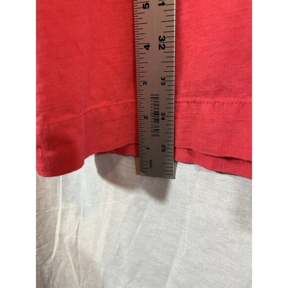 Peace & Pearls Women's Coral Pink NWT XL Rayon/Linen Dress - Picture 7 of 7